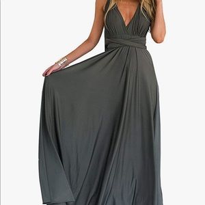 Women's Convertible Multi Way Wrap Maxi Dress